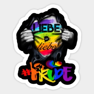 LIEBE IST LIEBE PRIDE Sticker